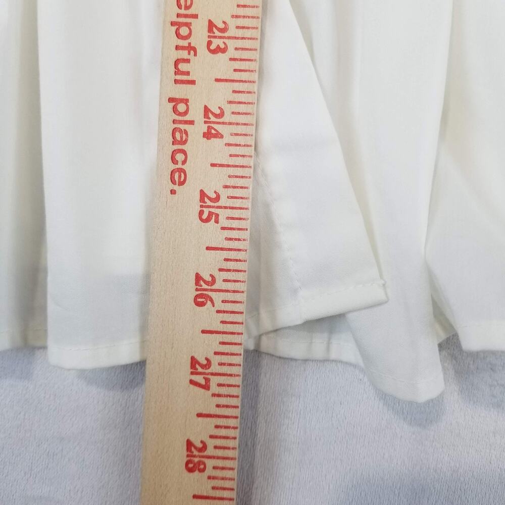 JohnPaulRichard Shirt Womens XL Pleated Button Front Pocket Long Sleeve Top - Picture 9 of 10